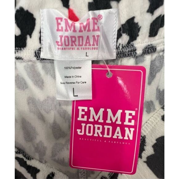 NWT Emme Jordan Soft Cheetah Kiss Print Pajama Lounge/Pajama Pants - Picture 3 of 4